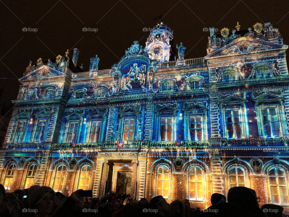 La fête des lumières, light festival, Lyon, France 2019