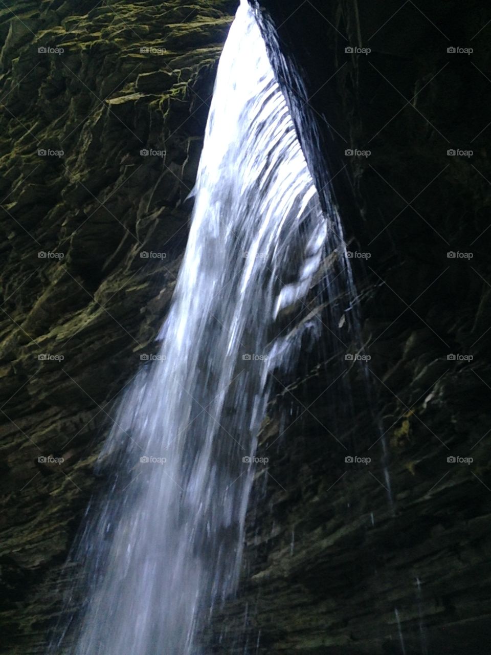 Waterfall, Water, River, No Person, Motion