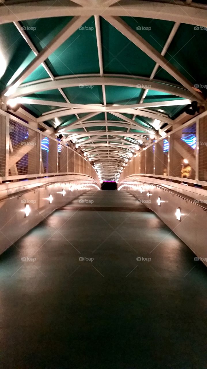 Bridge Over Troubled Highway . This is a connecting bridge between the Parking lot and Diplomat Hotel in Hollywood that spans over A1A