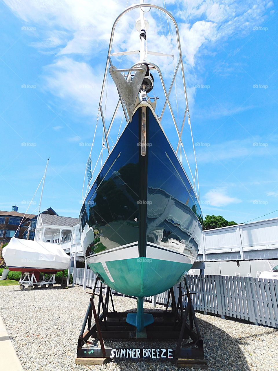 Yacht for sale down in the marina