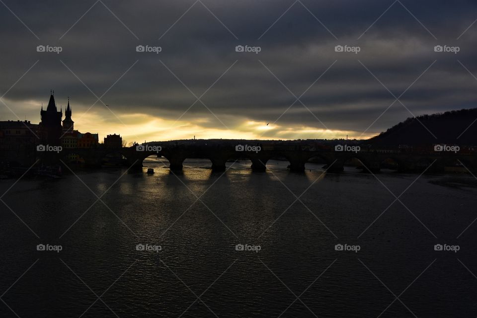 Sunset, Water, No Person, Dawn, River