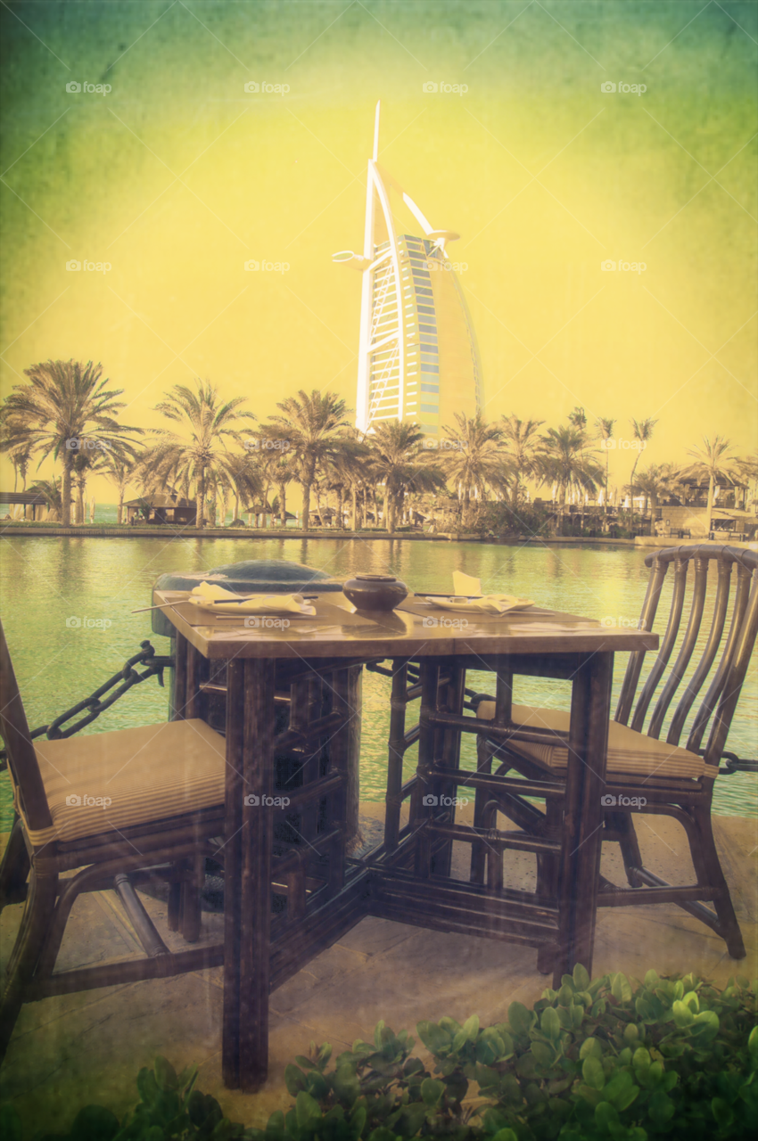 Table for two with a view