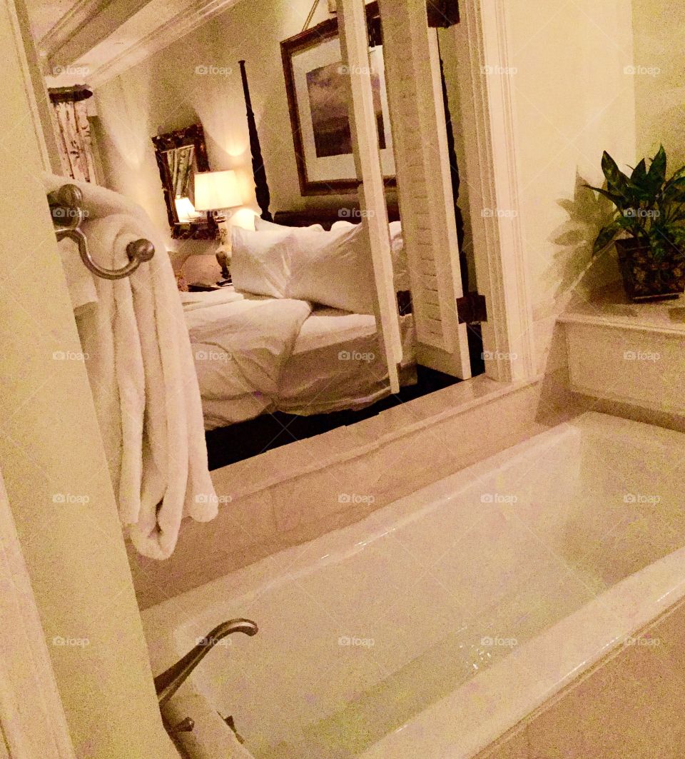 Beautiful hotel room in Charleston, S.C.
