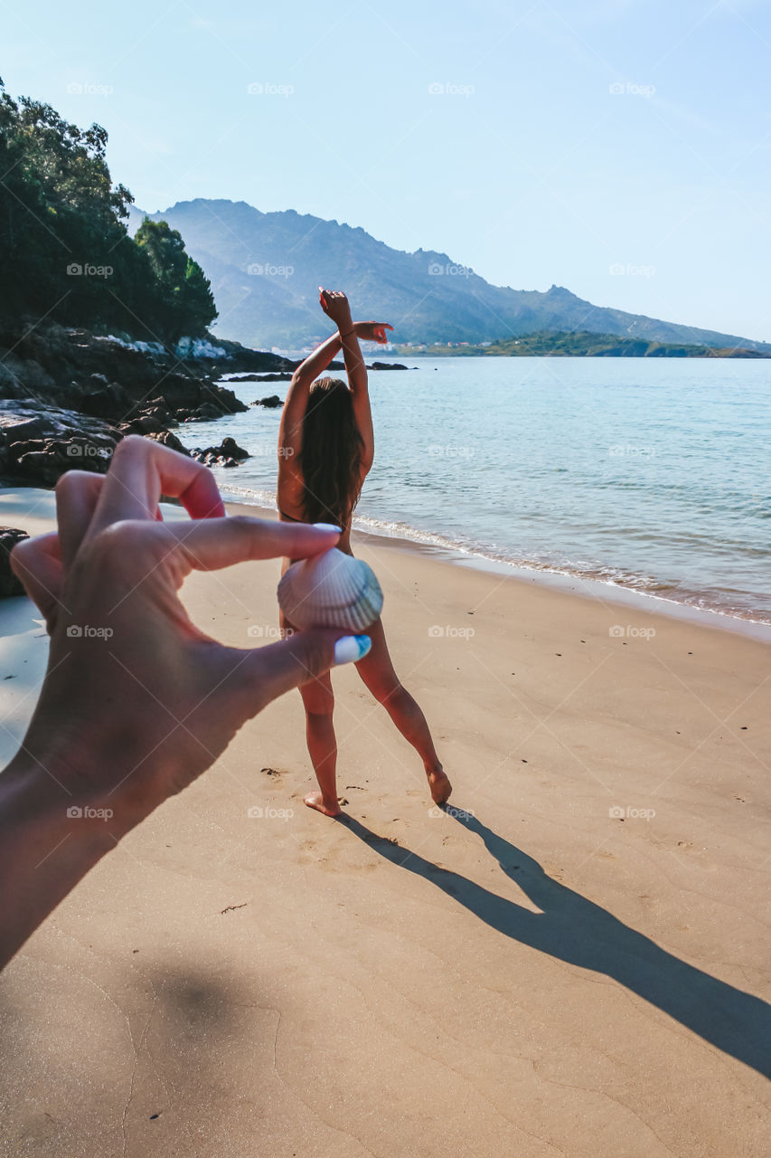 beach in Gures, Spain