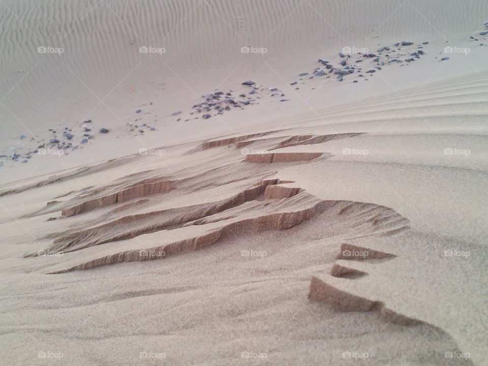 imprint on sand