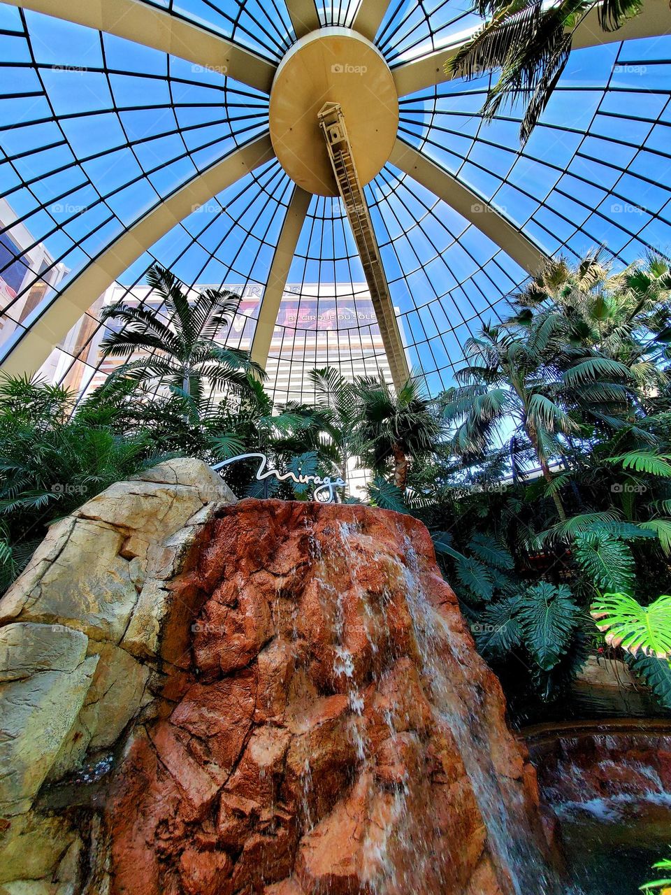 The dome at the Mirage resort in Las Vegas is beautiful