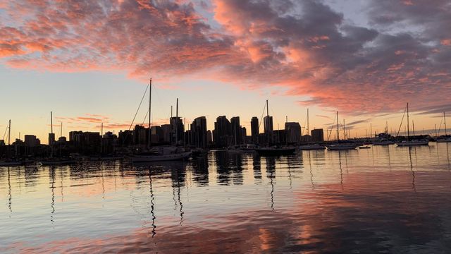 Sunrise over San Diego 