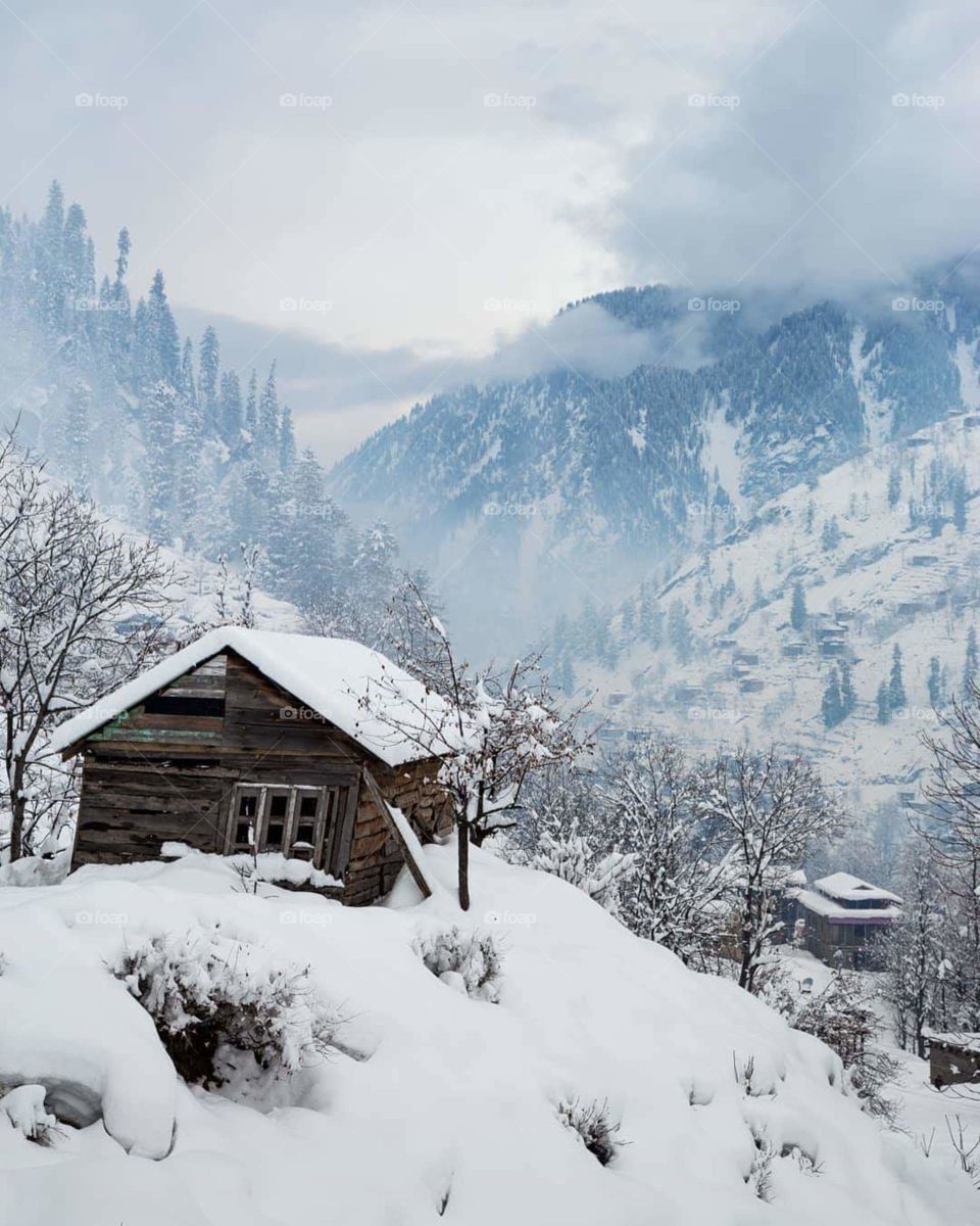 2020 new snow falls in Pakistan