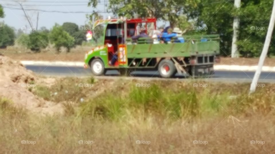 Agricultural vehicle in Isaan Thailand