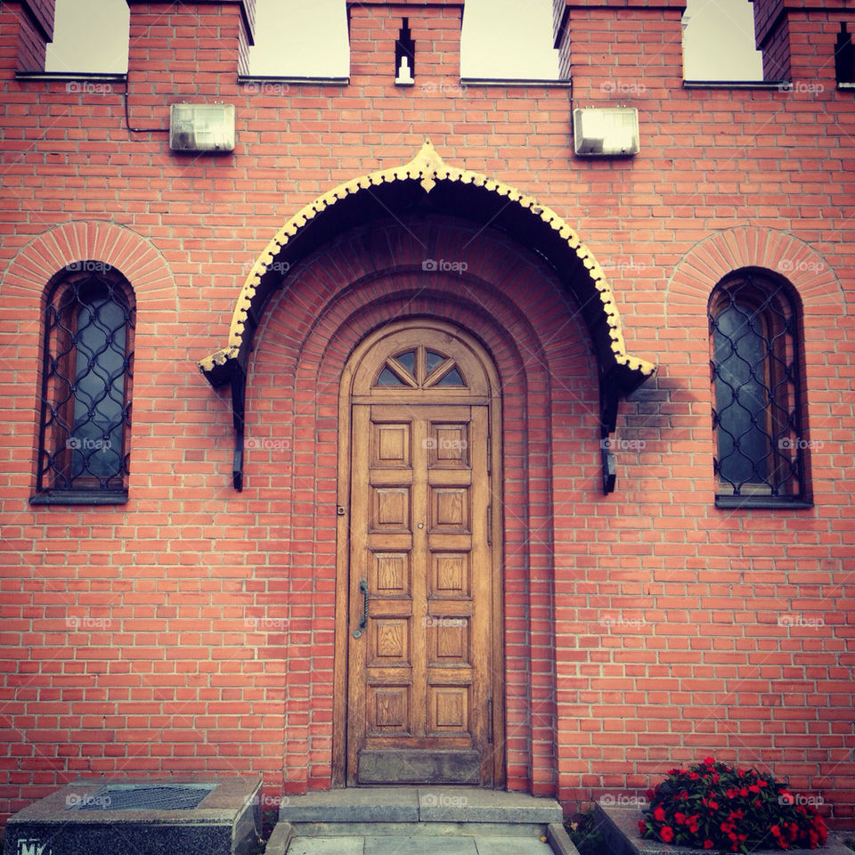 red square wood architecture by lenusik