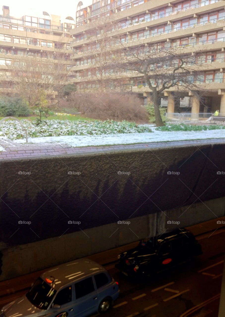 snow london uk barbican by ijbailey