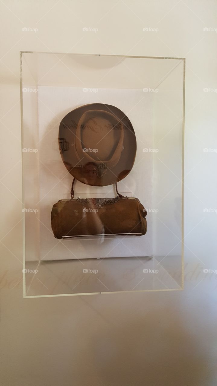 The original hat of the founder of the Girl Scouts of America, Juliette Gordon Low from the historic birthplace in Savannah, Georgia.