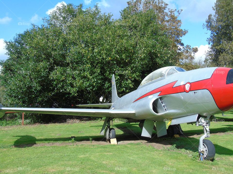 Lockheed T. 33A, airplane, aircraft vintage museum in UK