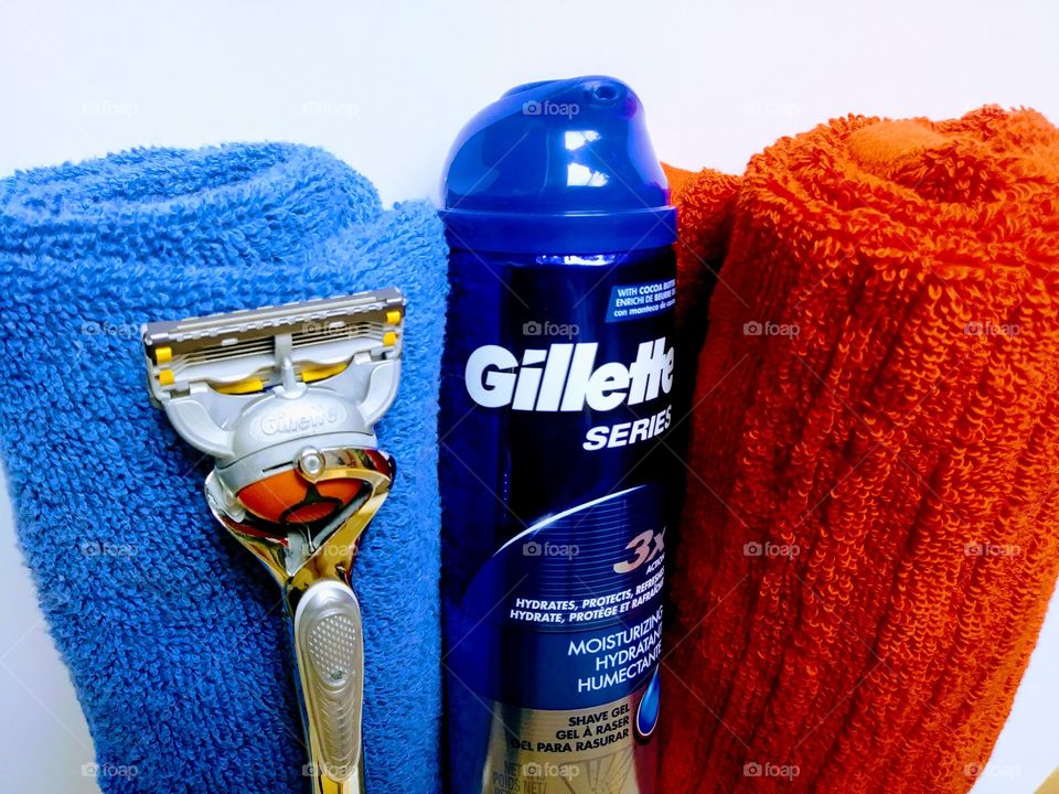 Men's shaving routine