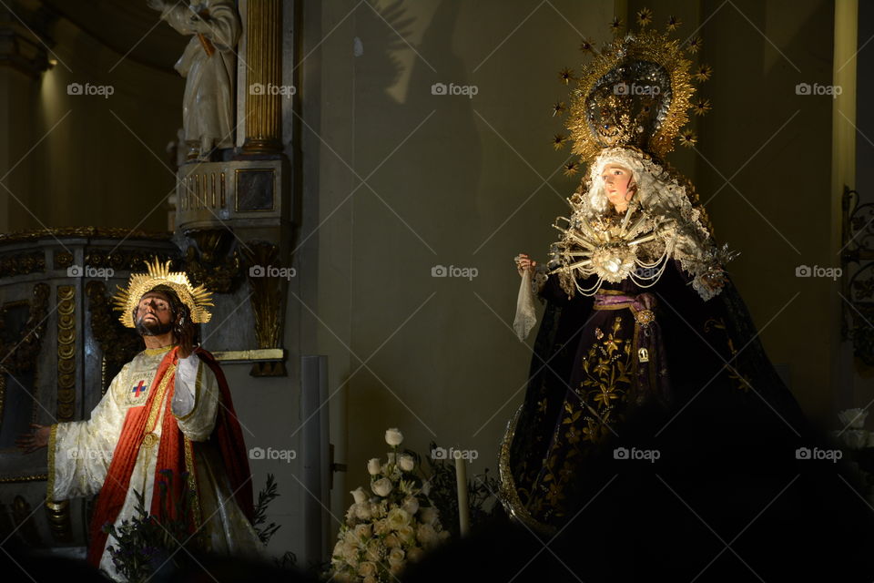 Images in lima cathedral