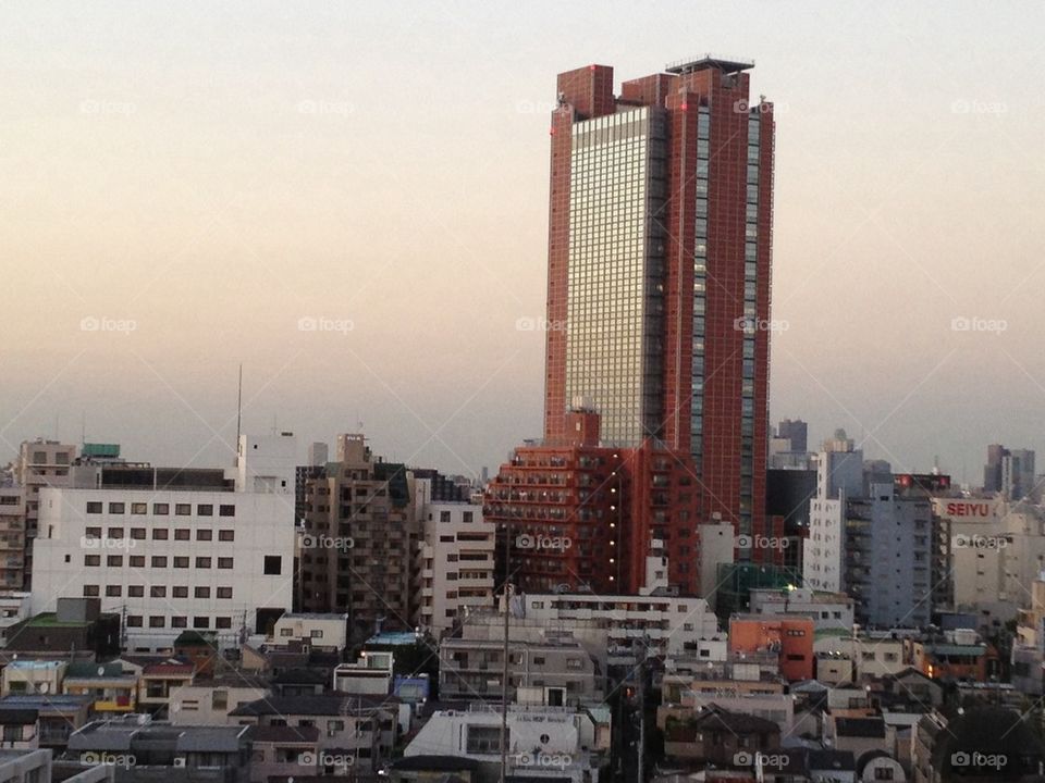 Carrot tower in Tokyo 