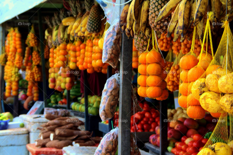 market oranges bananas pipa by GuuZ