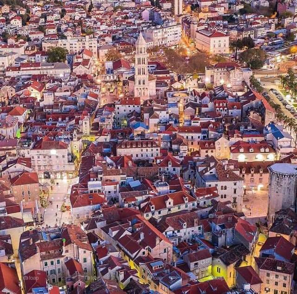 Split city from croatia
