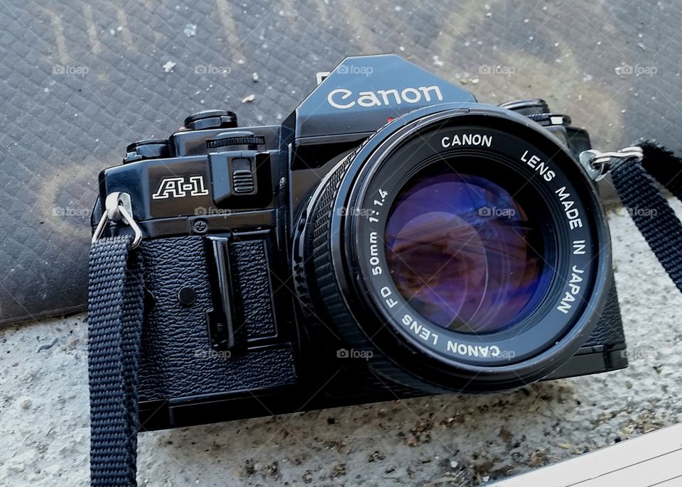 canon a-1  with 50mm 1.4