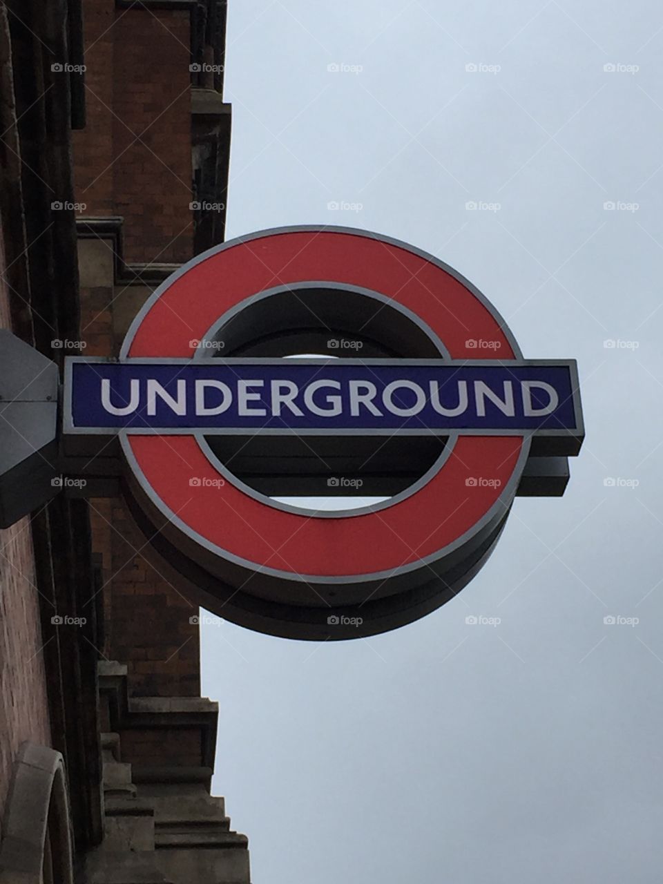 Underground in London England 