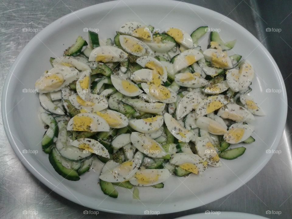 egg & cucumber salad