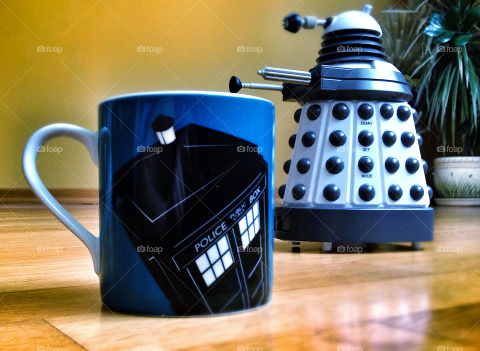 The Dalek has got the Tardis