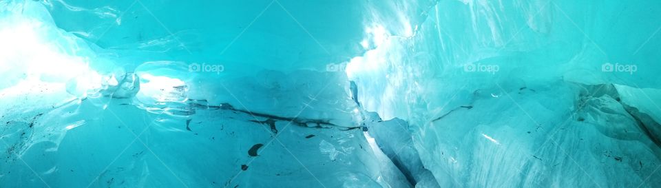 Ice cave panorama