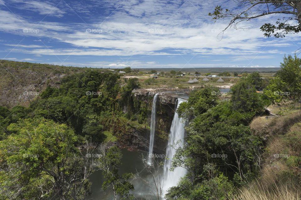 Kama Meru Falls, Gran Sabana in Venezuela.