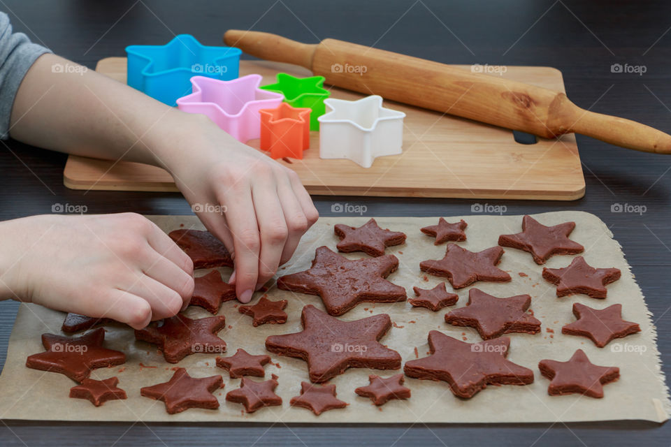 making cookies