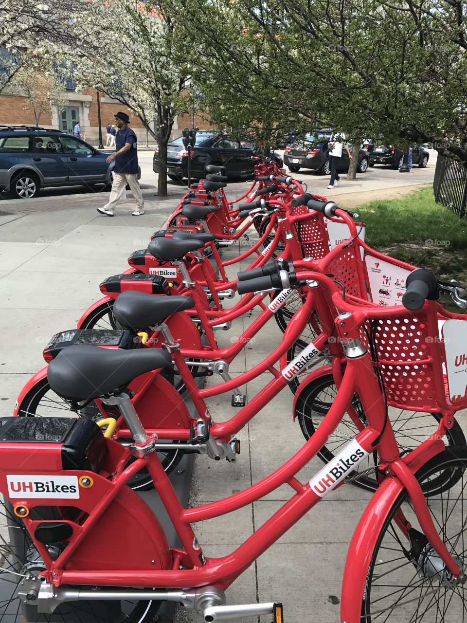 Red bikes