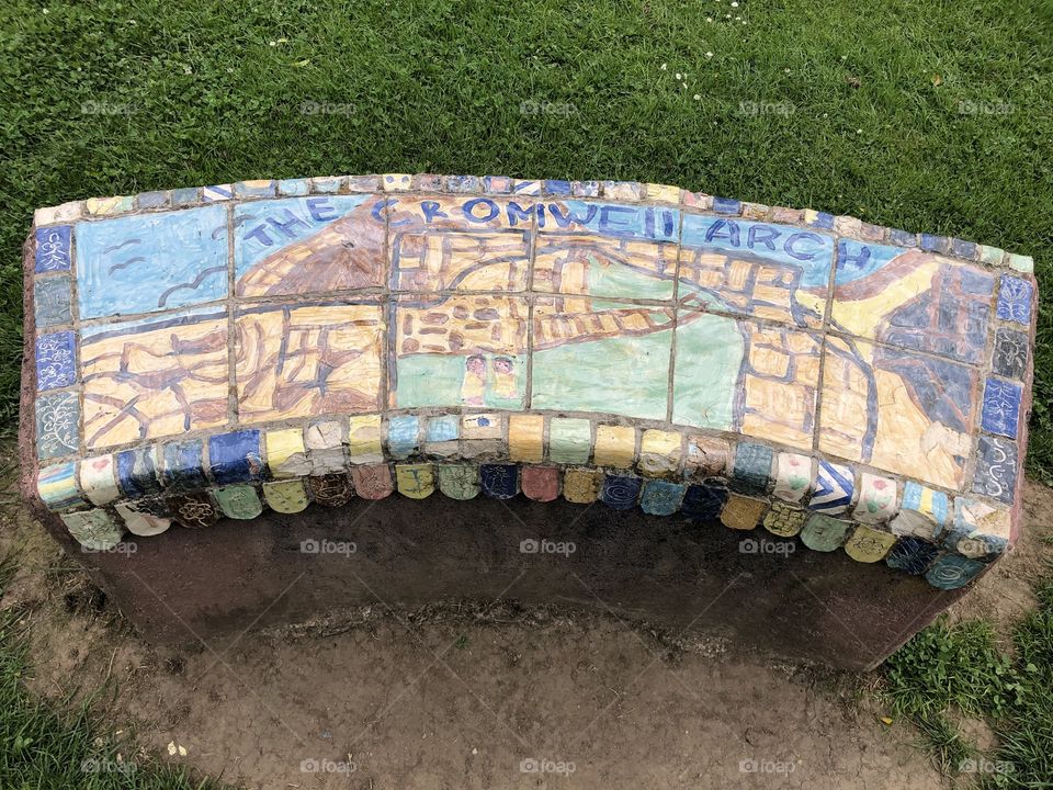 The second of two lovely mosaics for visitors to enjoy when they visit this lovely green space of Bovey Tracey, In Devon in the UK.