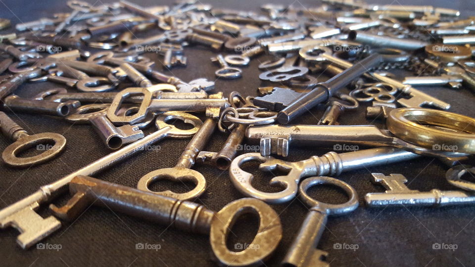 Sprawling Antique Keys