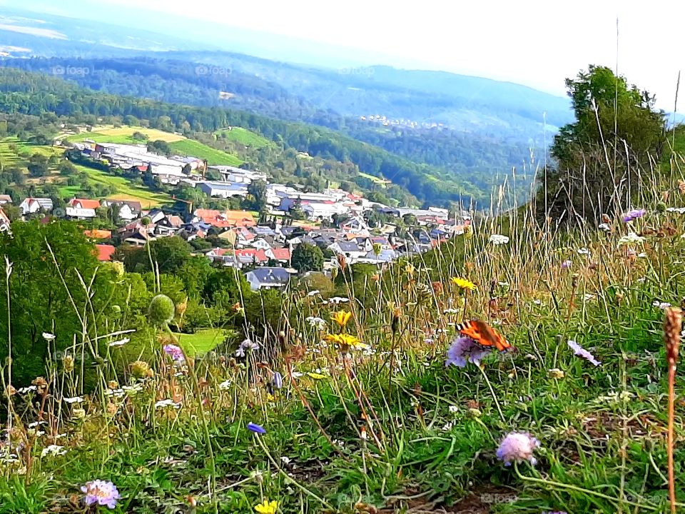 Blick vom Vulkan Jusi