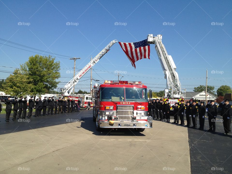 Passed Firefighter's final ride