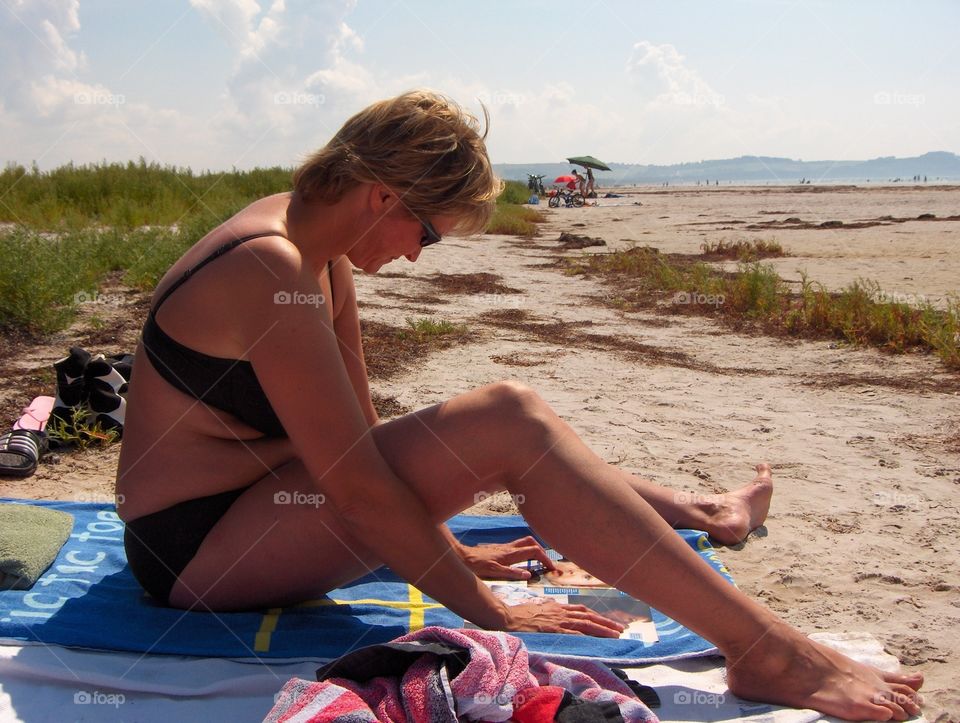 Woman at beach 