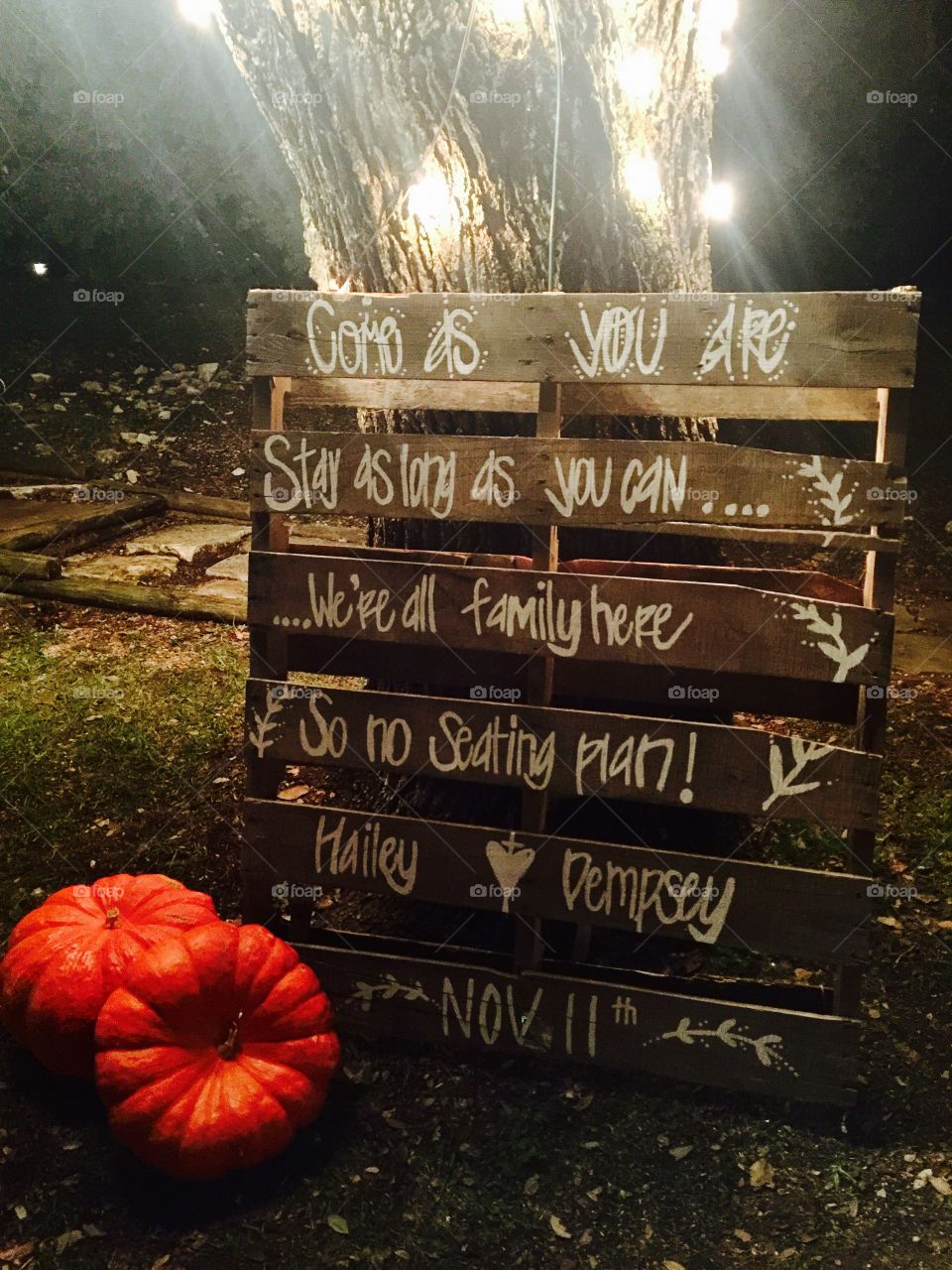 Wedding sign