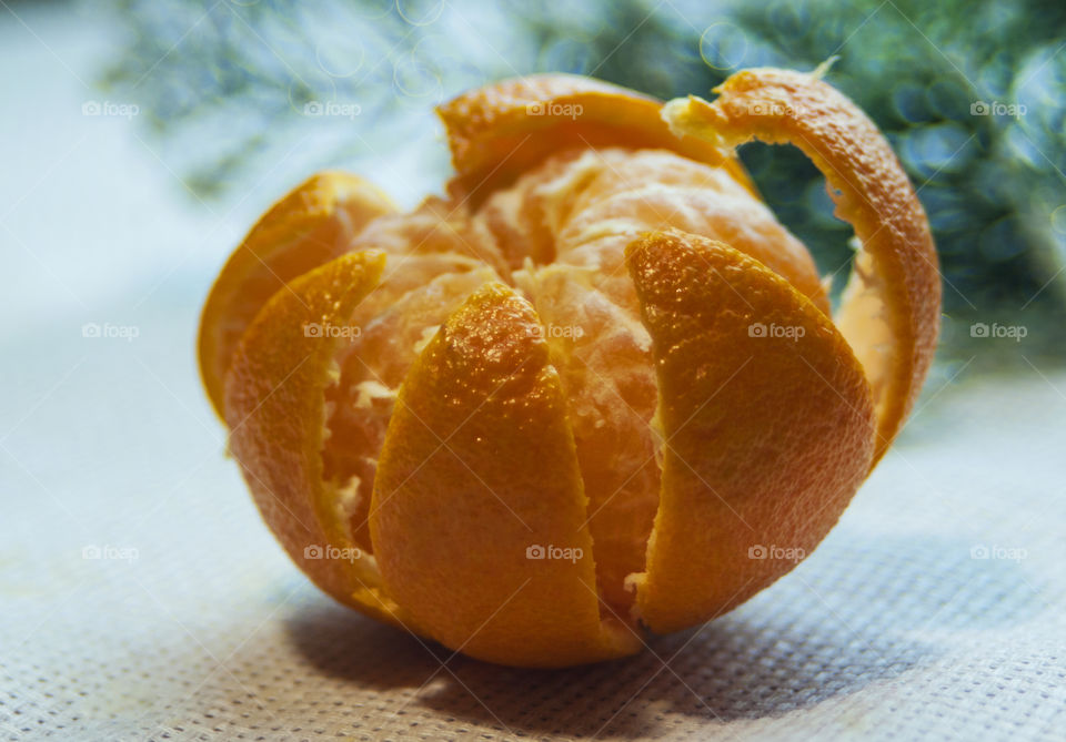 Exotic fruits. mandarin. persimmon