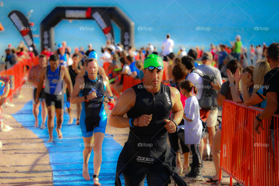 Ironman. Eric just put of the water at the Ironman October  4, 2015.