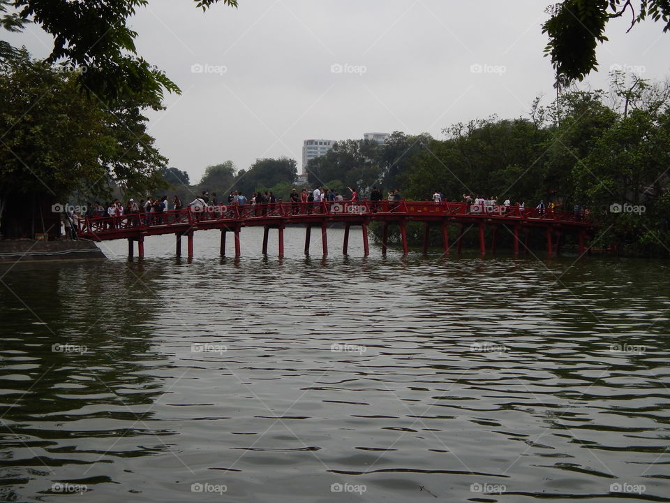 The bridge in Hanoi 