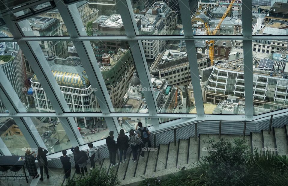 View from the Sky garden London 