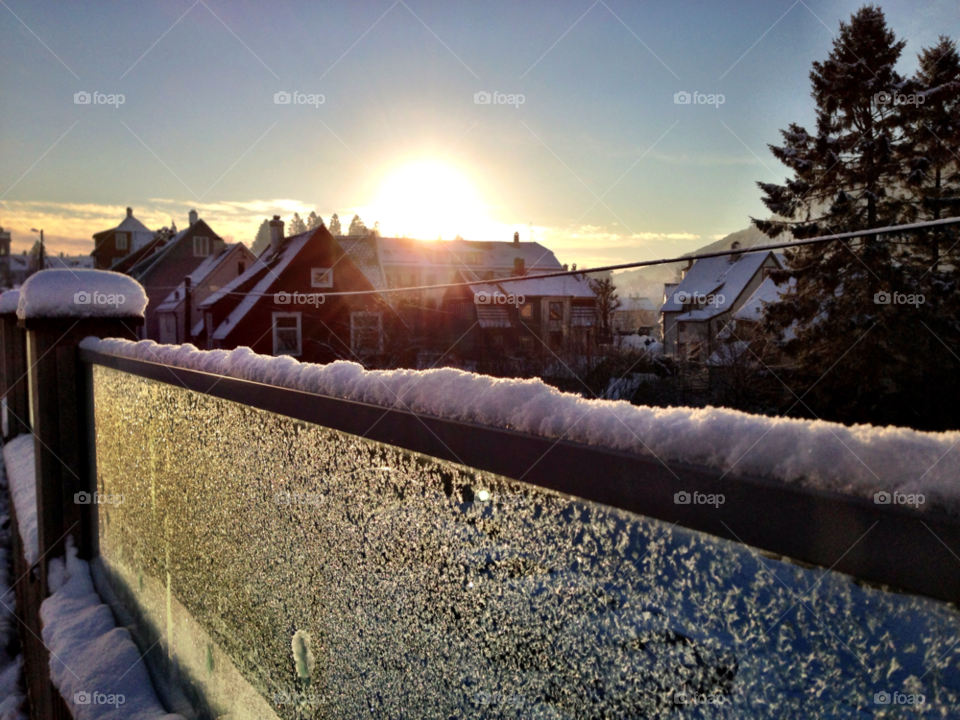 snow winter sky blue by thmzgreen