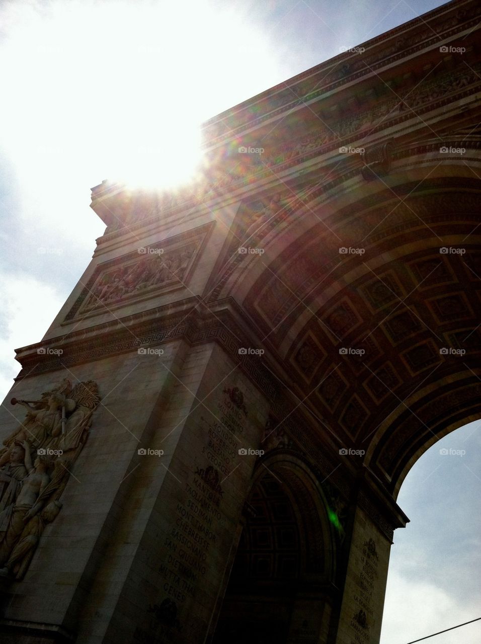 The Arc de Triumph in Paris