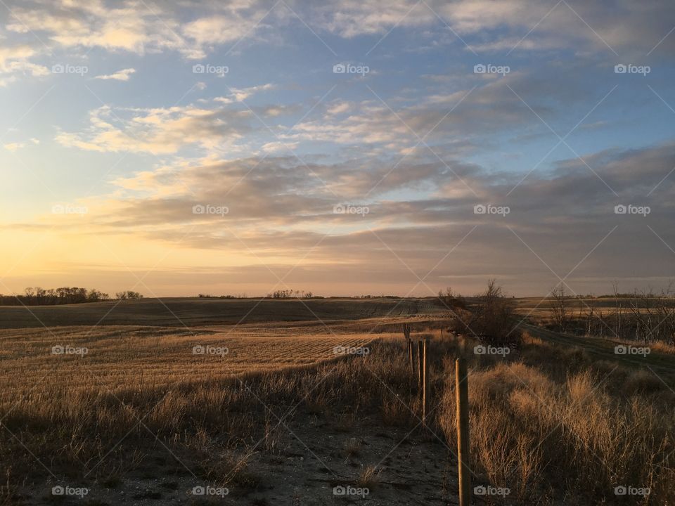 Prairie sky at dusk 