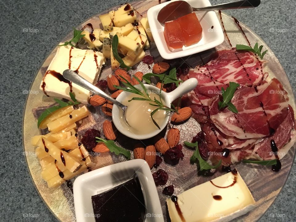 Cheese and meat board 