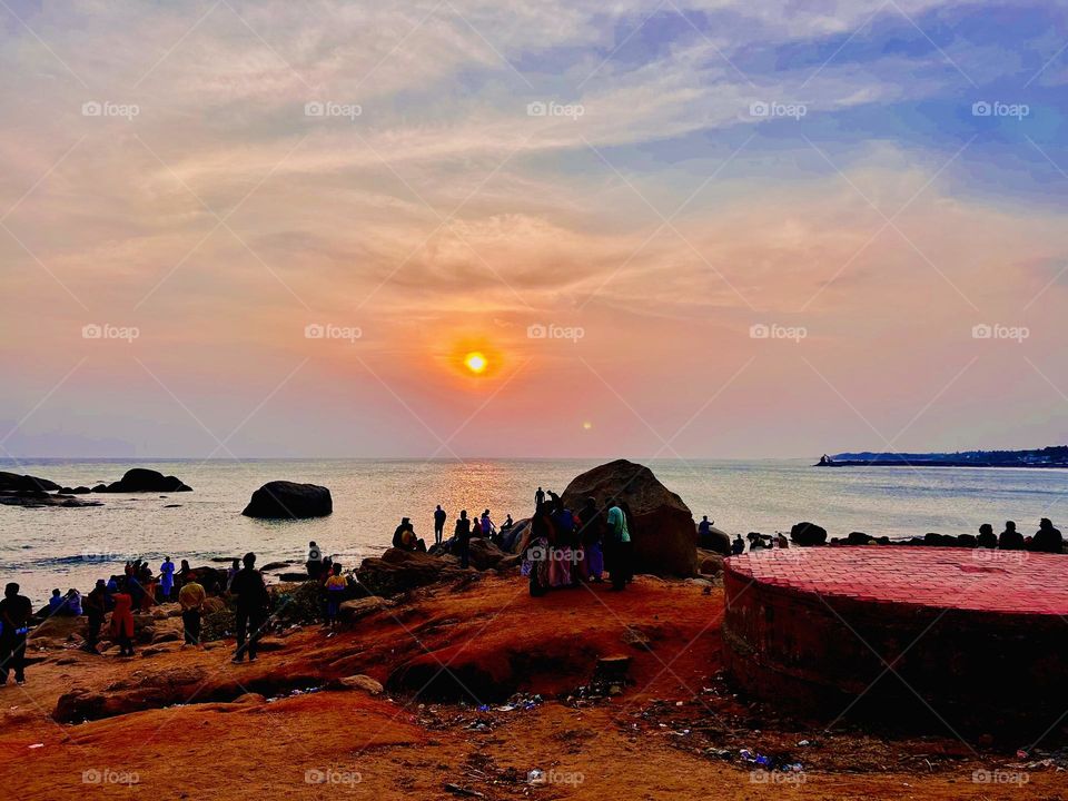 Sunset point - Kanyakumari - Dusky light 