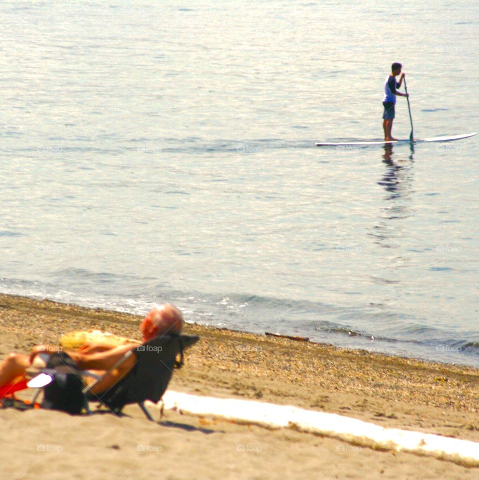 Sunday afternoon. Sunday at the beach