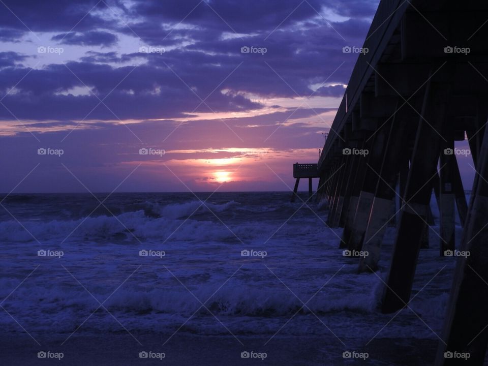 Sunrise at Johnnie Mercer's pier