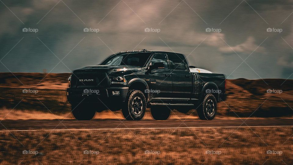 Water haul in motion.