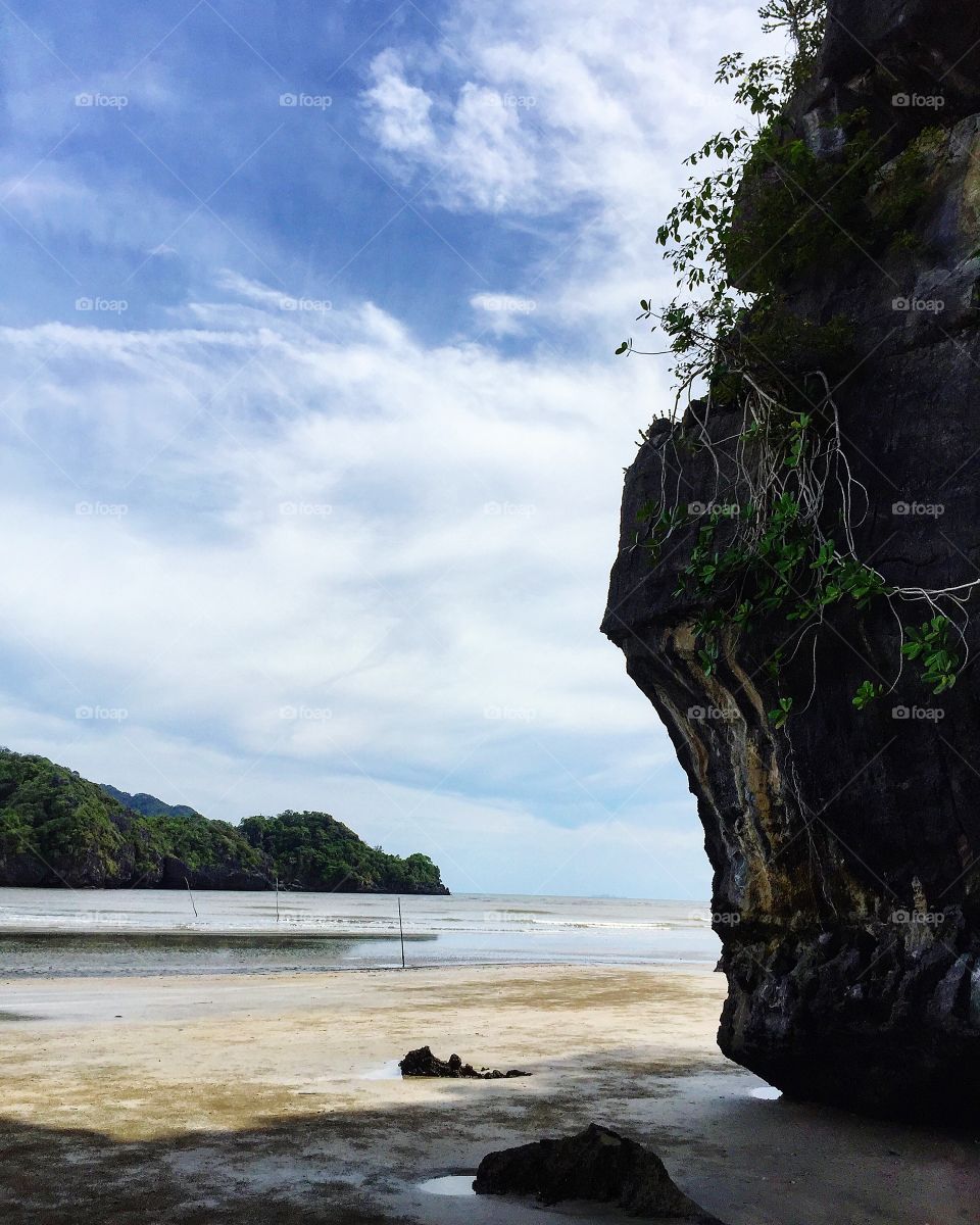 Amazing stone and beautiful beach