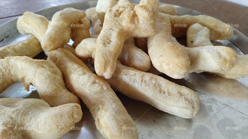 biscoitos fritos de polvilho